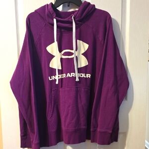 Under Armour Rich Purple Sweatshirt with White Logo
